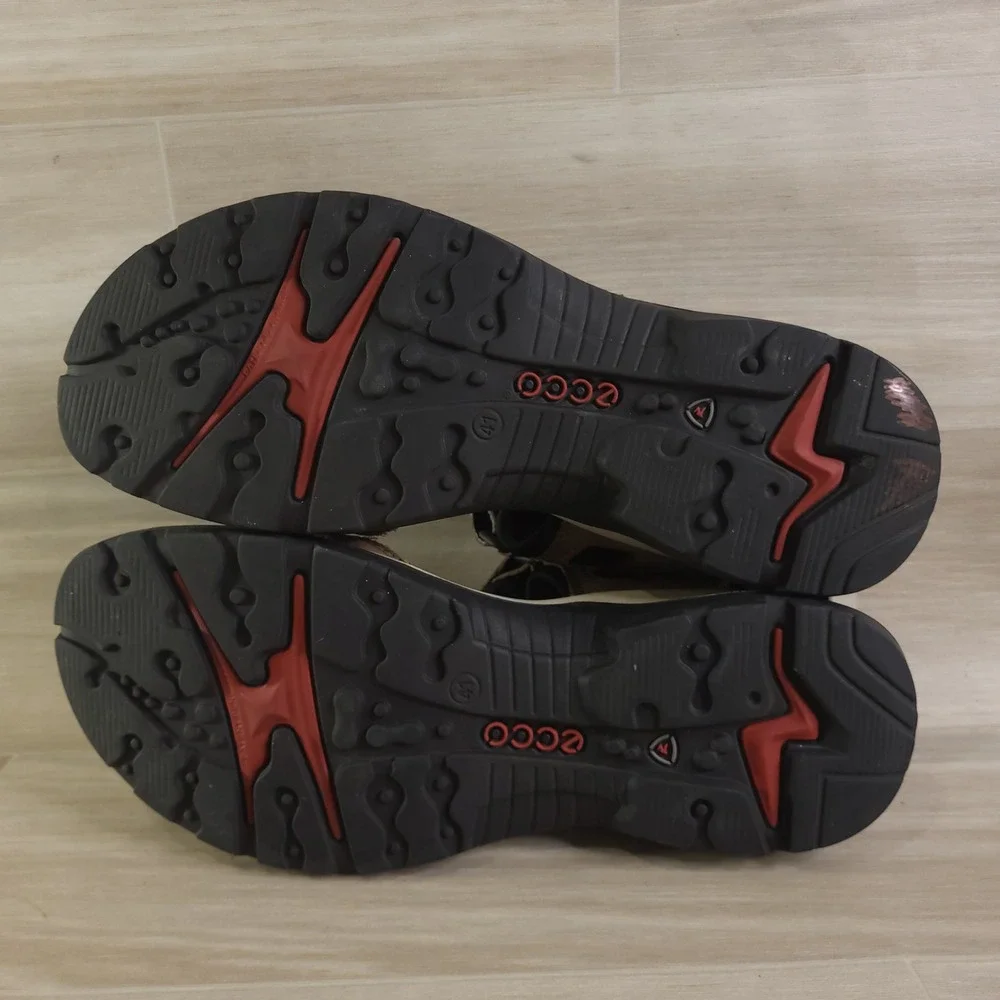 ECCO Yucatan Sandals Mens 41 Brown Leather Hiking Sport Walking 069564